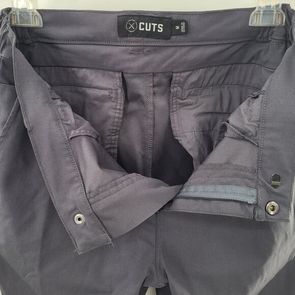 Cuts Grey AO Jogger Flat Front Slim Tapered Athleisure Mens Pants size medium - Picture 7 of 13